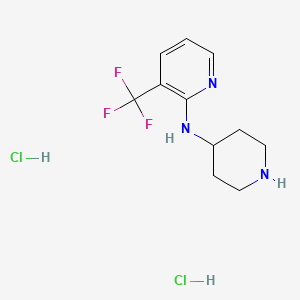 N-(piperidin-4-yl)-3-(trifluoromethyl)pyridin-2-amine dihydrochloride