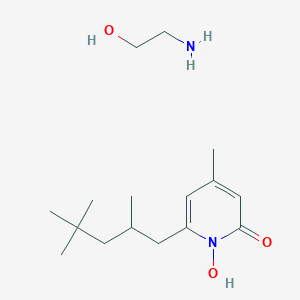 molecular formula C14H23NO2.C2H7NO<br>C16H30N2O3 B147396 Piroctone olamine CAS No. 68890-66-4