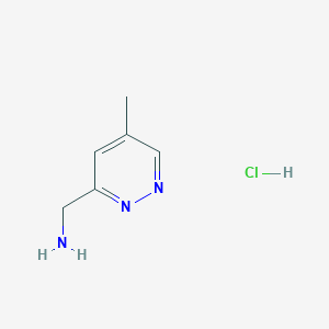 (5-Methylpyridazin-3-yl)methanamine hydrochloride