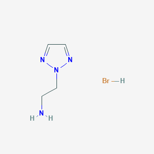 molecular formula C4H9BrN4 B1473967 2-(2H-1,2,3-triazol-2-yl)ethan-1-amine hydrobromide CAS No. 2097967-81-0