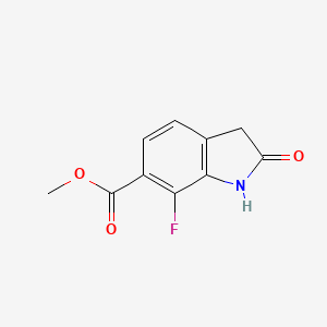 molecular formula C10H8FNO3 B1473977 Methyl 7-fluoro-2-oxoindoline-6-carboxylate CAS No. 1251032-66-2