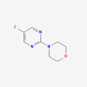 molecular formula C8H10FN3O B1473988 4-(5-Fluoropyrimidin-2-yl)morpholine CAS No. 1865214-55-6