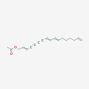 Heptadeca-2,8,10,16-tetraen-4,6-diynyl acetate