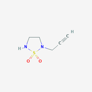 molecular formula C5H8N2O2S B1473990 2-(Prop-2-yn-1-yl)-1,2,5-thiadiazolidine 1,1-dioxide CAS No. 1708269-08-2