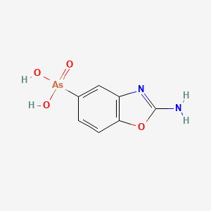 (2-Amino-1,3-benzoxazol-5-yl)arsonic acid