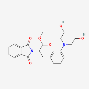 Methyl 3-{3-[bis(2-hydroxyethyl)amino]phenyl}-2-(1,3-dioxo-1,3-dihydro-2h-isoindol-2-yl)propanoate