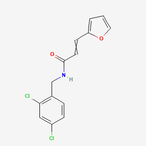 N-[(2,4-dichlorophenyl)methyl]-3-(furan-2-yl)prop-2-enamide