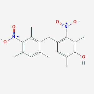 2,6-Dimethyl-3-nitro-4-[(2,4,6-trimethyl-3-nitrophenyl)methyl]phenol