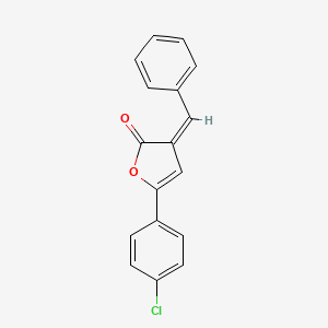 molecular formula C17H11ClO2 B14740020 (3Z)-3-benzylidene-5-(4-chlorophenyl)furan-2-one CAS No. 6295-78-9