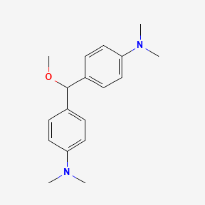 molecular formula C18H24N2O B14740032 Benzenamine, 4,4'-(methoxymethylene)bis[N,N-dimethyl- CAS No. 2123-35-5