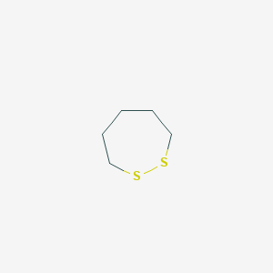 molecular formula C5H10S2 B14740045 1,2-Dithiepane CAS No. 6008-51-1