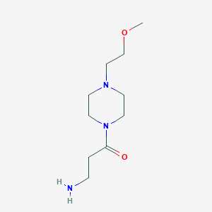 molecular formula C10H21N3O2 B1474006 3-氨基-1-(4-(2-甲氧基乙基)哌嗪-1-基)丙酮 CAS No. 1266996-55-7