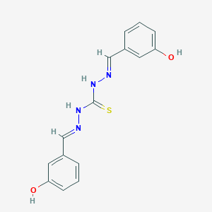 1-[(3-Hydroxyphenyl)methylideneamino]-3-[(3-hydroxyphenyl)methylideneamino]thiourea