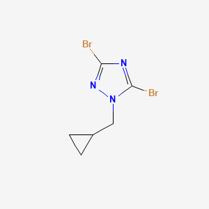 3,5-Dibromo-1-cyclopropylmethyl-1H-[1,2,4]triazole