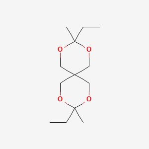 molecular formula C13H24O4 B14740084 3,9-Diethyl-3,9-dimethyl-2,4,8,10-tetraoxaspiro[5.5]undecane CAS No. 5703-82-2