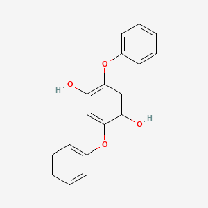 molecular formula C18H14O4 B14740127 2,5-Diphenoxybenzene-1,4-diol CAS No. 5064-55-1