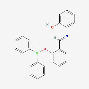 2-{(E)-[(2-Hydroxyphenyl)imino]methyl}phenyl diphenylborinate