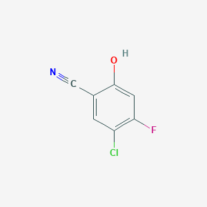 molecular formula C7H3ClFNO B1474014 5-Chloro-4-fluoro-2-hydroxybenzonitrile CAS No. 1691192-63-8