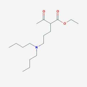 molecular formula C17H33NO3 B14740161 Ethyl 2-acetyl-5-(dibutylamino)pentanoate CAS No. 6344-40-7