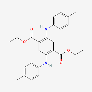 molecular formula C26H30N2O4 B14740172 Diethyl 2,5-di-p-toluidino-3,6-dihydroterephthalate CAS No. 4898-57-1