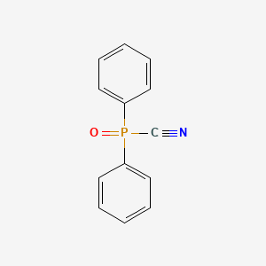 molecular formula C13H10NOP B14740185 Diphenylphosphinic cyanide CAS No. 4669-69-6