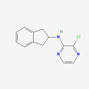 3-chloro-N-(2,3-dihydro-1H-inden-2-yl)pyrazin-2-amine