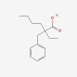 molecular formula C15H22O2 B14740221 2-Benzyl-2-ethylhexanoic acid CAS No. 5343-58-8