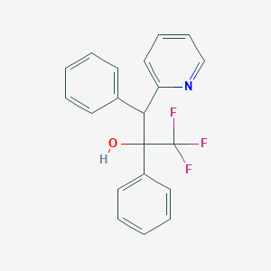 1,1,1-Trifluoro-2,3-diphenyl-3-(pyridin-2-yl)propan-2-ol