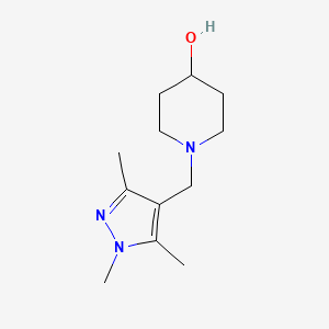 1-((1,3,5-trimethyl-1H-pyrazol-4-yl)methyl)piperidin-4-ol