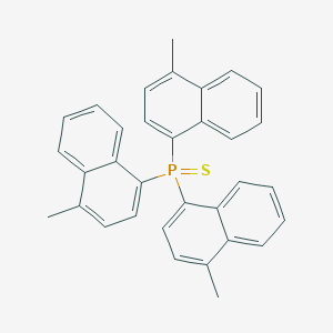 molecular formula C33H27PS B14740242 Tris(4-methylnaphthalen-1-yl)phosphane sulfide CAS No. 4934-49-0