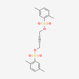 molecular formula C20H22O6S2 B14740276 But-2-yne-1,4-diyl bis(2,5-dimethylbenzenesulfonate) CAS No. 6533-24-0