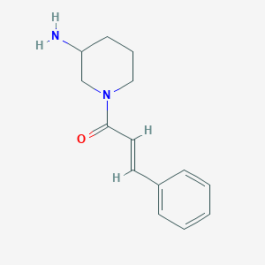 1-(3-Aminopiperidin-1-yl)-3-phenylprop-2-en-1-one