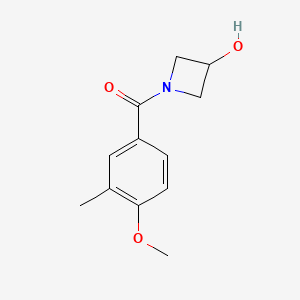 (3-Hydroxyazetidin-1-yl)(4-methoxy-3-methylphenyl)methanone