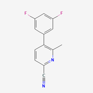 5-(3,5-Difluorophenyl)-6-methyl-2-pyridinecarbonitrile