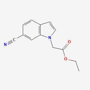Ethyl 2-(6-cyano-1H-indol-1-yl)acetate