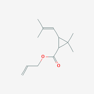 molecular formula C13H20O2 B14740319 Prop-2-en-1-yl 2,2-dimethyl-3-(2-methylprop-1-en-1-yl)cyclopropanecarboxylate CAS No. 5458-63-9