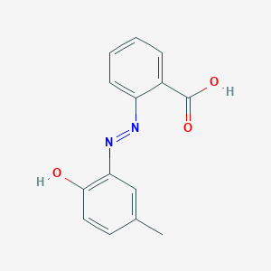 2-[2-(3-Methyl-6-oxocyclohexa-2,4-dien-1-ylidene)hydrazinyl]benzoic acid