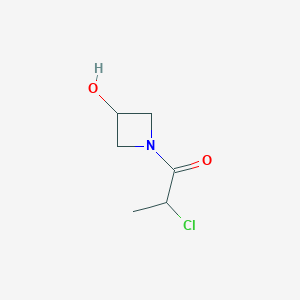 2-Chloro-1-(3-hydroxyazetidin-1-yl)propan-1-one