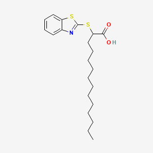 2-[(1,3-Benzothiazol-2-yl)sulfanyl]tetradecanoic acid