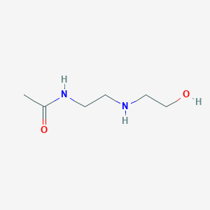 molecular formula C6H14N2O2 B14740400 N-[2-(2-hydroxyethylamino)ethyl]acetamide CAS No. 6291-96-9