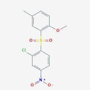 2-(2-Chloro-4-nitrophenyl)sulfonyl-1-methoxy-4-methylbenzene