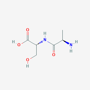 molecular formula C6H12N2O4 B14740489 D-alanyl-D-serine CAS No. 1115-50-0