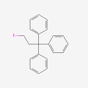 molecular formula C21H19I B14740491 (3-Iodo-1,1-diphenylpropyl)benzene CAS No. 5350-43-6