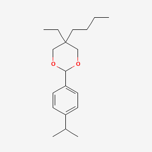 molecular formula C19H30O2 B14740575 5-Butyl-5-ethyl-2-(4-propan-2-ylphenyl)-1,3-dioxane CAS No. 5458-18-4