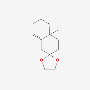 molecular formula C13H20O2 B14740583 4a'-Methyl-3',4',4a',5',6',7'-hexahydro-1'h-spiro[1,3-dioxolane-2,2'-naphthalene] CAS No. 3287-60-3