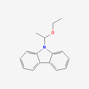 molecular formula C16H17NO B14740602 9H-Carbazole, 9-(1-ethoxyethyl)- CAS No. 5509-27-3