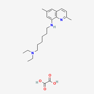 N-(2,6-dimethylquinolin-8-yl)-N',N'-diethylhexane-1,6-diamine;oxalic acid