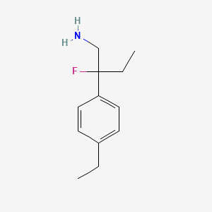 2-(4-Ethylphenyl)-2-fluorobutan-1-amine