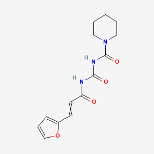 N-[[(E)-3-(2-Furyl)prop-2-enoyl]carbamoyl]piperidine-1-carboxamide