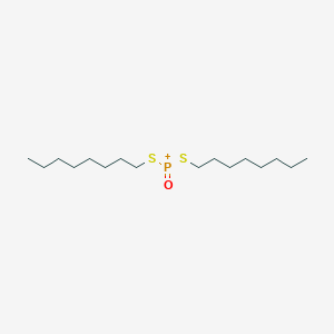 Bis(octylsulfanyl)(oxo)phosphanium